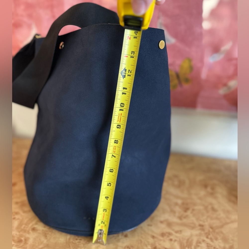 Marni Dark Blue Suede Tote Bag - Picture 6 of 11